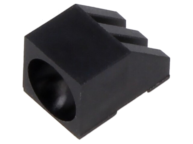 LED behuizing; 5mm; zwart; UL94V-2; polyamide; Aant.diod: 1 LED behuizing; 5mm; zwart; UL94V-2; polyamide; Aant.diod: 1